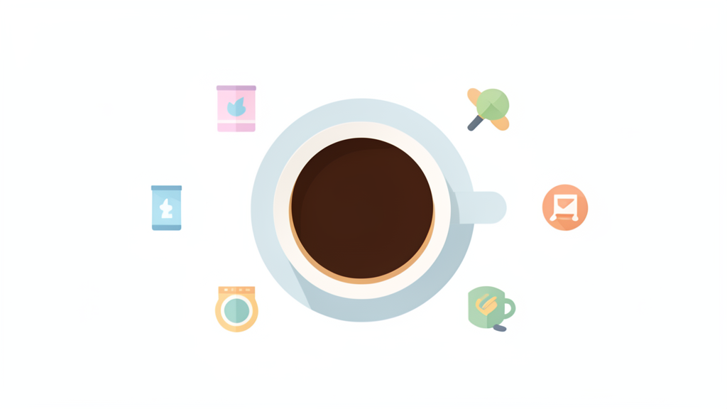 Flat vector illustration of a coffee cup