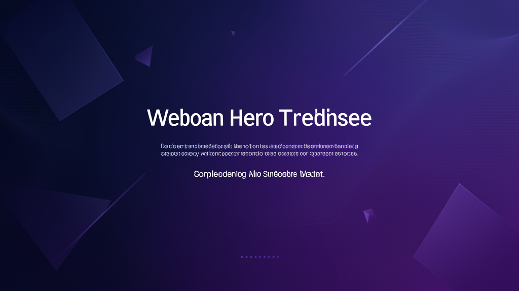 Abstract gradient hero background